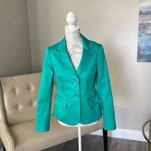 New York & Company Blazer in Aqua, Size 6.